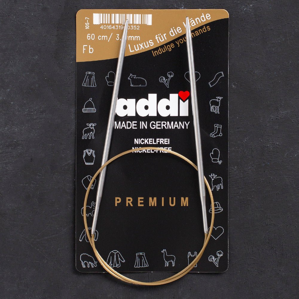 Addi 3,5mm 60cm Klasik Misinalı Şiş - 105-7 - Hobium